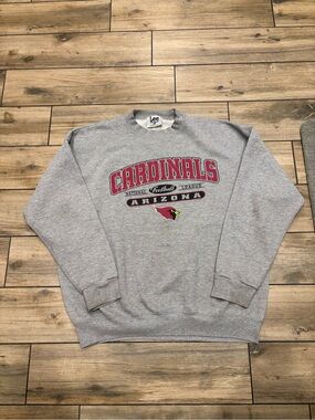Vintage 90s Lee Sport NFL Arizona Cardinals Crewneck Sweatshirt Mens XL Grey